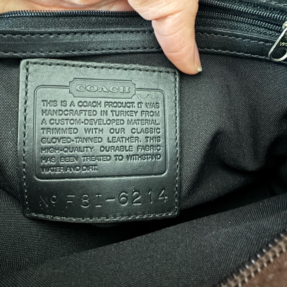 Brown coach bag - Picture 4 of 7